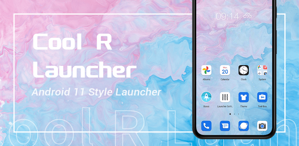 Cover Image of Cool R Launcher v4.4 MOD APK (Premium Unlocked)