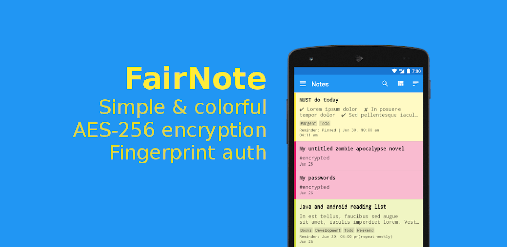 Cover Image of FairNote v4.6.9 MOD APK (Pro Unlocked)