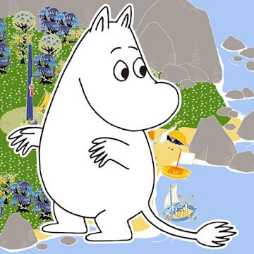 Cover Image of MOOMIN Welcome to Moominvalley v5.17.1 MOD APK (Many Ruby/Shell)