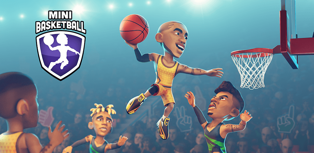 Cover Image of Mini Basketball v1.6.8 MOD APK (Dumb Enemies, Speed)