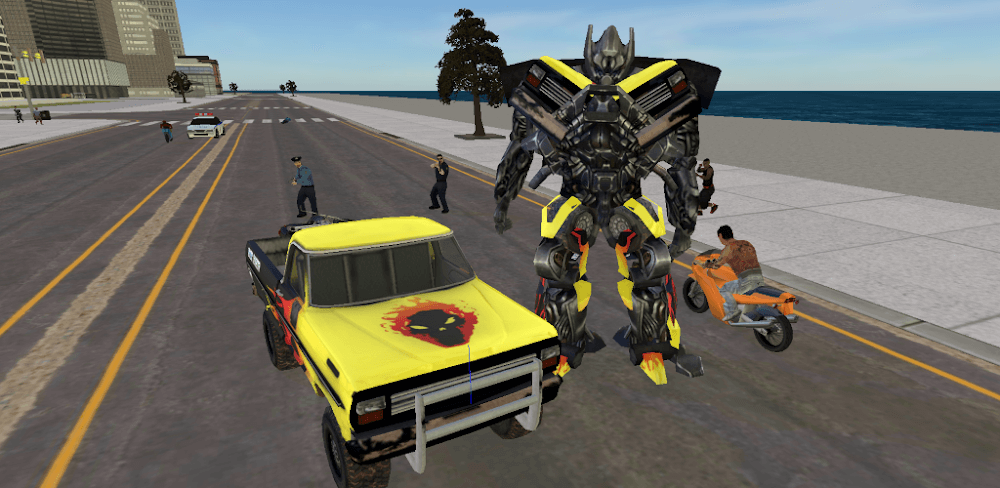 Cover Image of Pickup Truck Robot v1.8.3 MOD APK (Unlimited Upgrade Points)