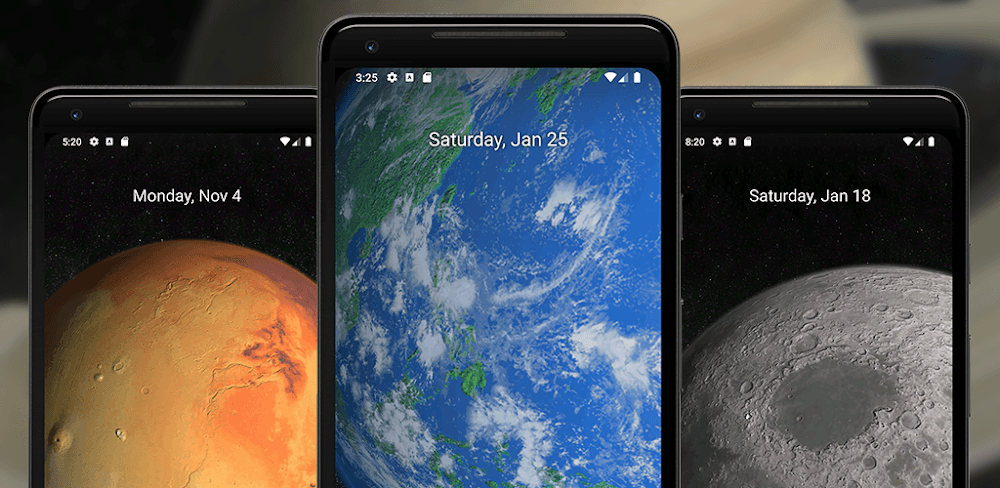 Cover Image of Planets 3D Live Wallpaper v1.0.9 APK (Full Version)