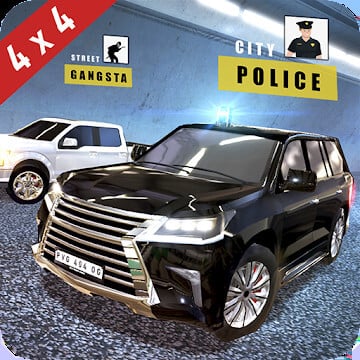 Cover Image of Police vs Gangsters 4x4 Offroad v1.1.1 MOD APK (Unlimited Money/Unlocked)