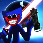 Cover Image of Stickman Ghost 2: Gun Sword v8.1.4 MOD APK (Money, God Mode, One Hit)